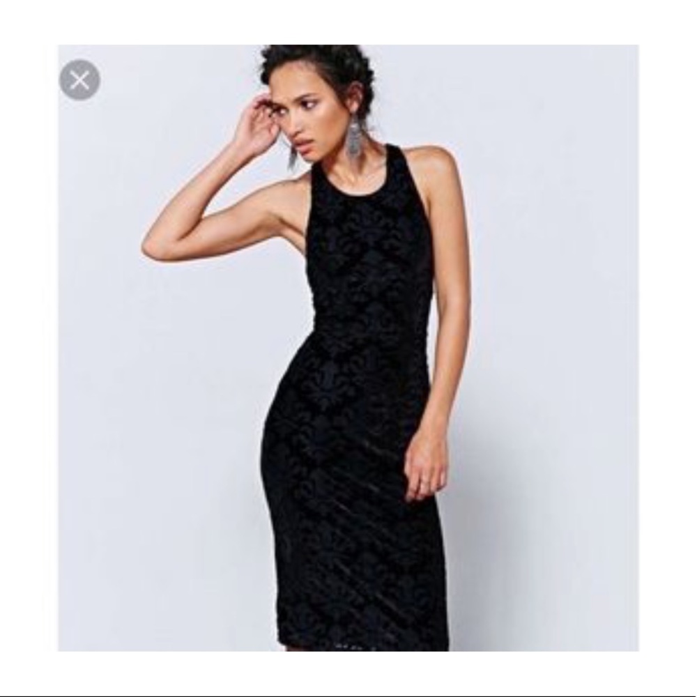 Elegant Black Anthropologie Sleeveless Dress